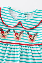 Load image into Gallery viewer, Reindeer Embroidered Girl&#39;s Romper
