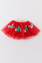 Load image into Gallery viewer, Red Sequin Christmas Tutu Skirt
