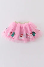 Load image into Gallery viewer, Pink Sequin Christmas Tutu Skirt
