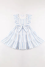 Load image into Gallery viewer, Blue Striped Mommy and Me Dress
