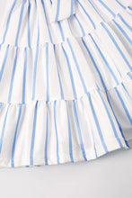 Load image into Gallery viewer, Blue Striped Mommy and Me Dress
