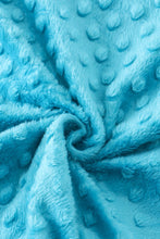 Load image into Gallery viewer, Teal Floral Minky Baby Blanket
