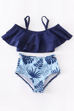 Load image into Gallery viewer, Blue Floral Family Matching Swim- Women&#39;s
