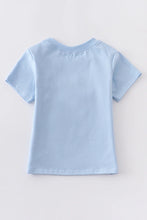 Load image into Gallery viewer, Boys Blue Bunny Applique Shirt
