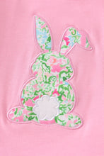 Load image into Gallery viewer, Pink and Green Bunny Applique Shorts Set
