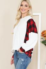 Load image into Gallery viewer, Women&#39;s White Buffalo Plaid Shirt
