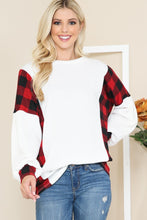 Load image into Gallery viewer, Women&#39;s White Buffalo Plaid Shirt
