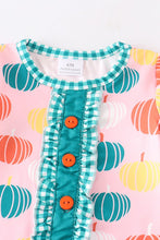 Load image into Gallery viewer, Pumpkin Rainbow Baby Romper
