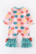 Load image into Gallery viewer, Pumpkin Rainbow Baby Romper
