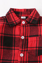 Load image into Gallery viewer, Red Plaid Flannel Button Down
