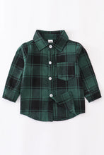 Load image into Gallery viewer, Green Plaid Button Down Shirt
