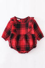 Load image into Gallery viewer, Red Plaid Baby Romper- Girl&#39;s
