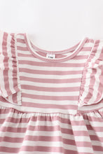 Load image into Gallery viewer, Mauve Striped Twirl Dress
