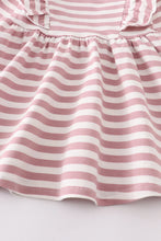 Load image into Gallery viewer, Mauve Striped Twirl Dress
