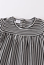 Load image into Gallery viewer, Black Stripe Pocket Dress
