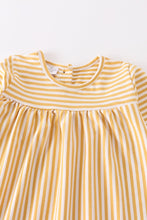 Load image into Gallery viewer, Mustard Stripe Pocket Dress
