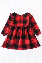 Load image into Gallery viewer, Girls Red Plaid Dress
