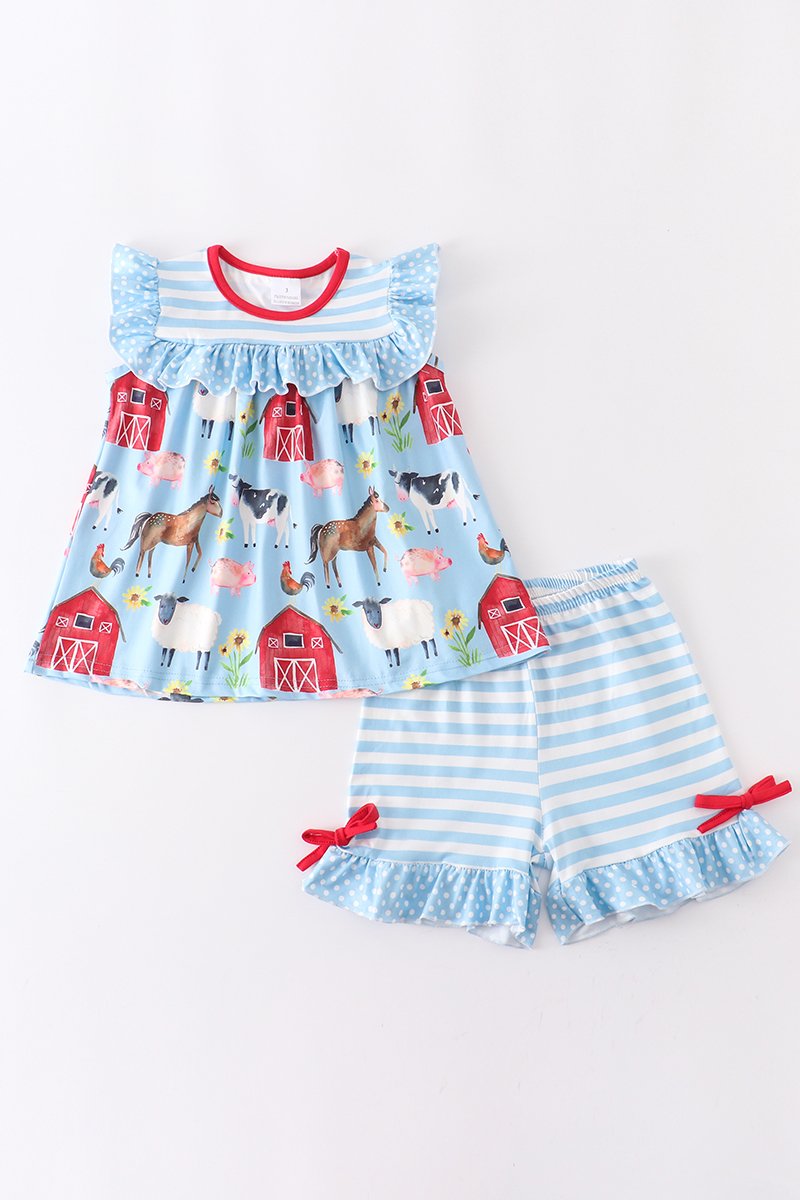 Farm Animals Shorts Set