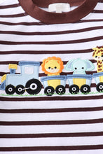 Load image into Gallery viewer, Animal Train Applique Boys Shirt
