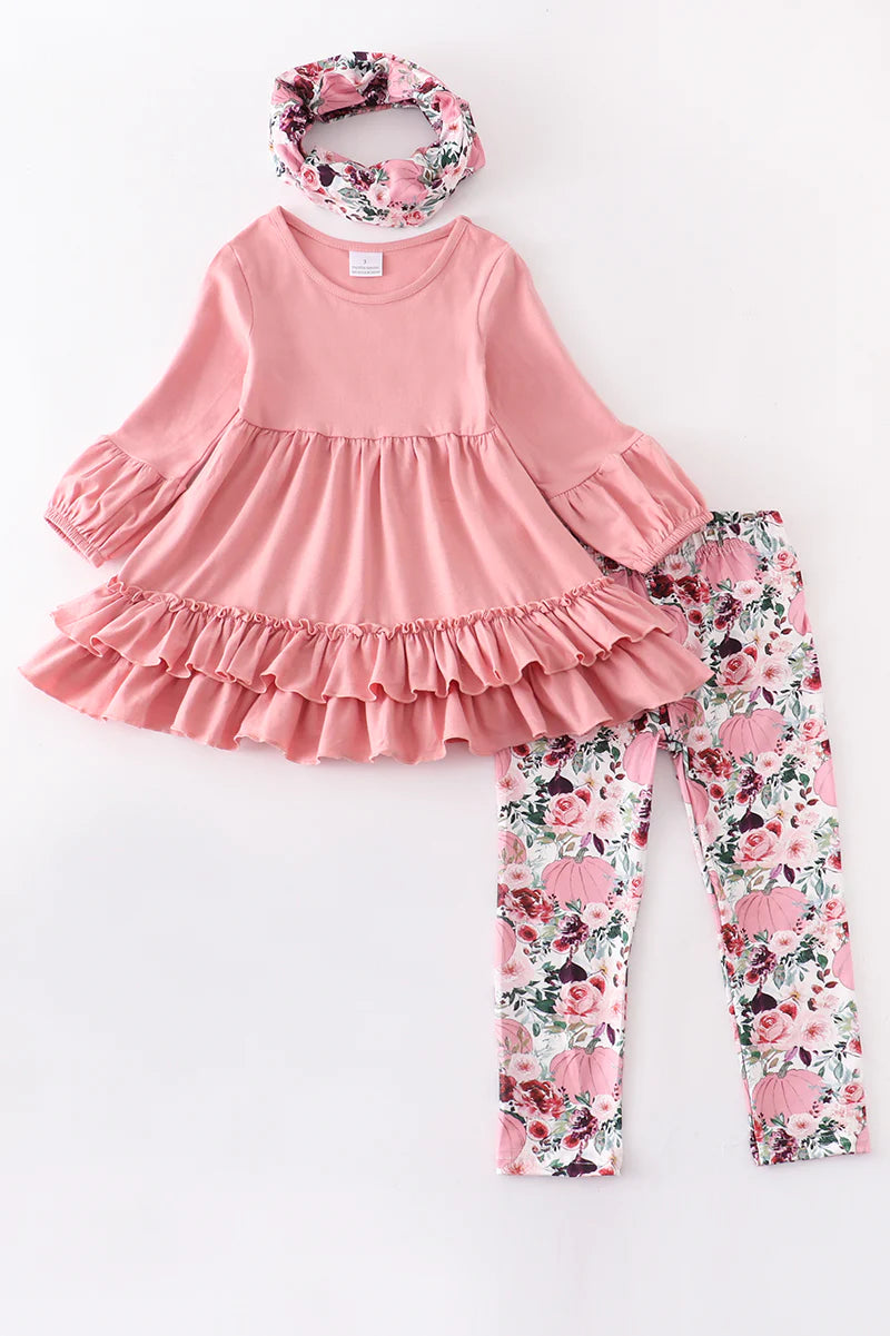 Pink Pumpkin Pants Set