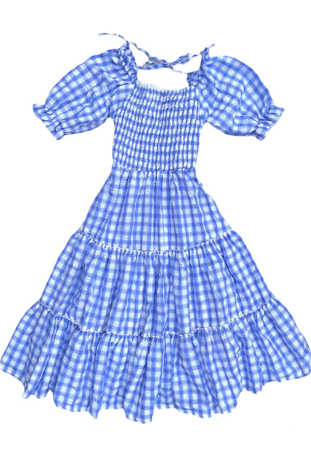 Women's Blue Plaid Dress